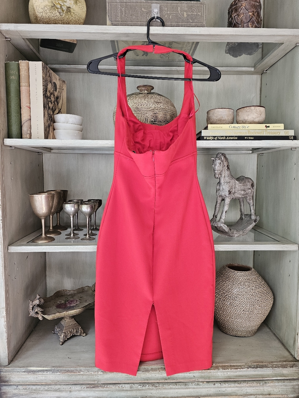 LIKELY Dixie Red Halter Sheath Dress - Picture 11 of 16